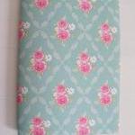 Handmade A5 Notebook With Plain Pink and Turquoise Pages